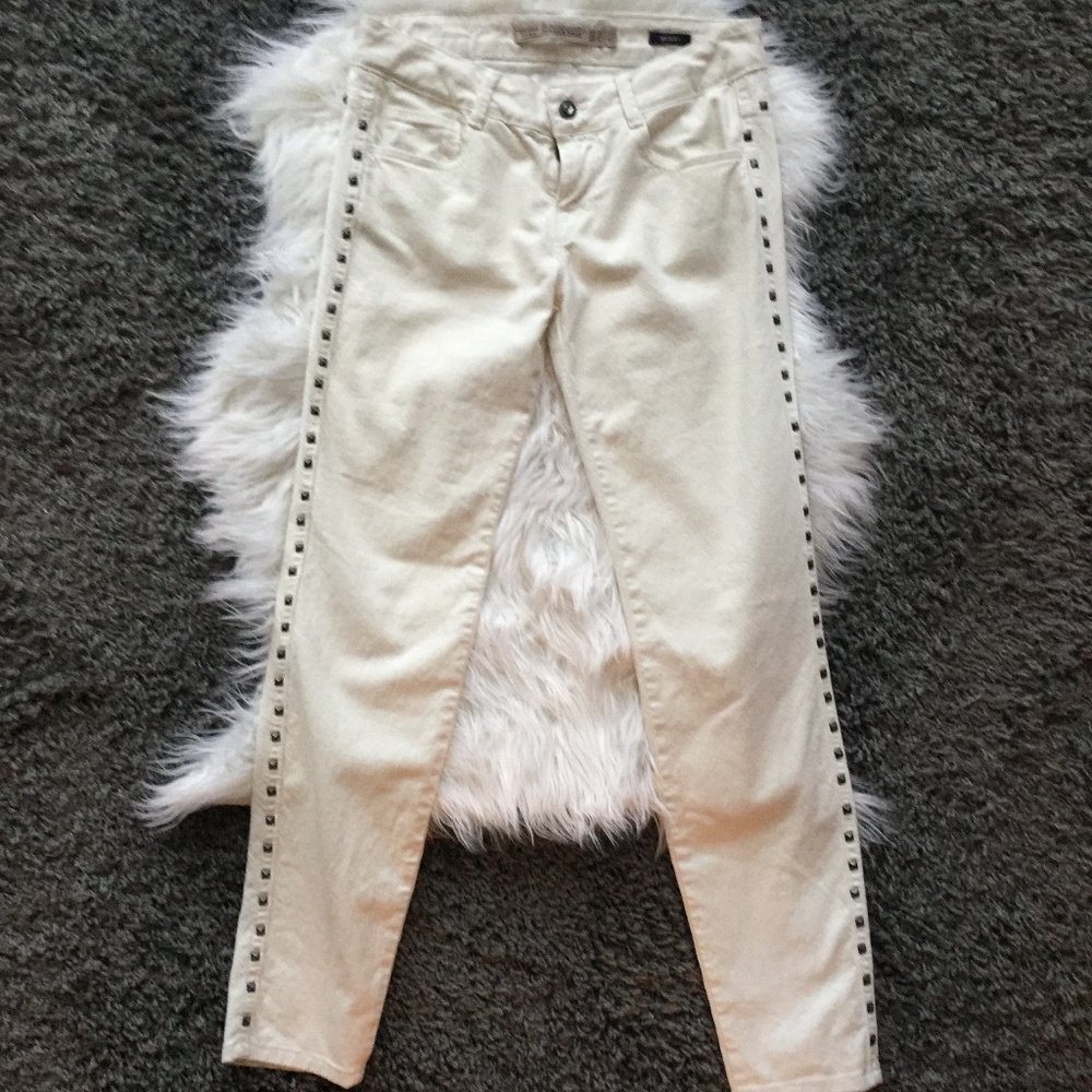 Zara Trafalic White Studded Jean